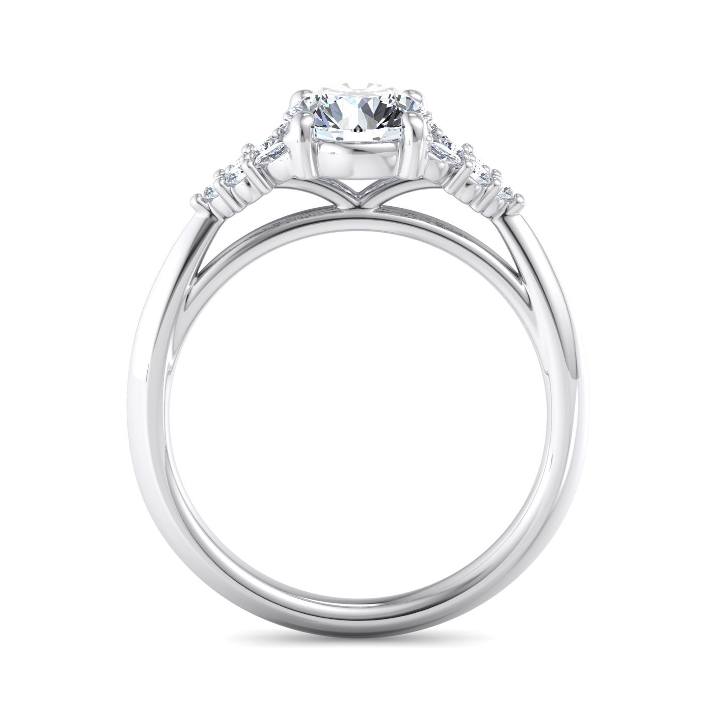 Korman Signature Allison Accented Engagement Ring Setting